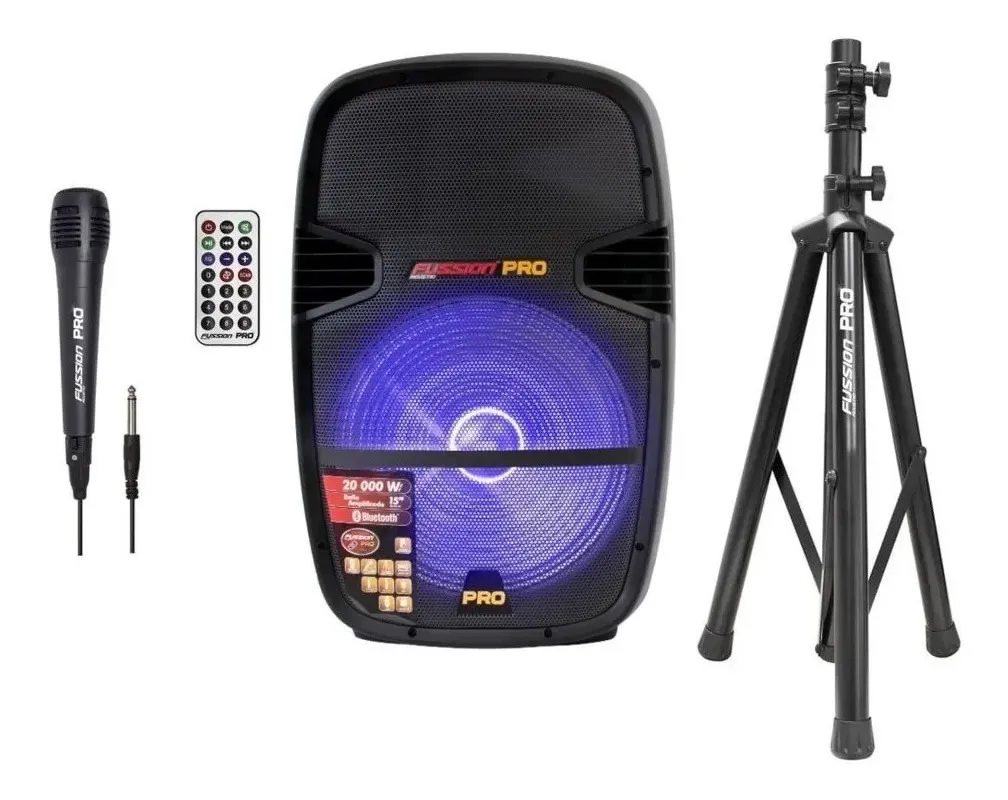 bAFLE AMPLIFICADO 15 40 000 W PMPO
TWS RECARG BT FM USB MICRO SD AUX